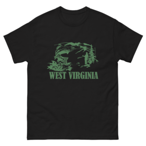 west virginia nature art – mountain forest wildlife outdoor adventure design unisex classic tee