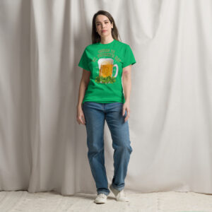 cheers to st. patrick’s day beer mug shamrock graphic t shirt unisex classic tee