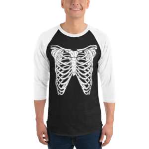 unisex 34 sleeve raglan shirt black white front 6a93739e9a3c9.png