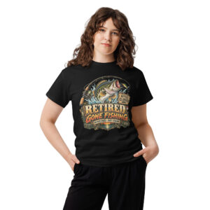 Office Closed Gone Fishing T-Shirt with largemouth bass